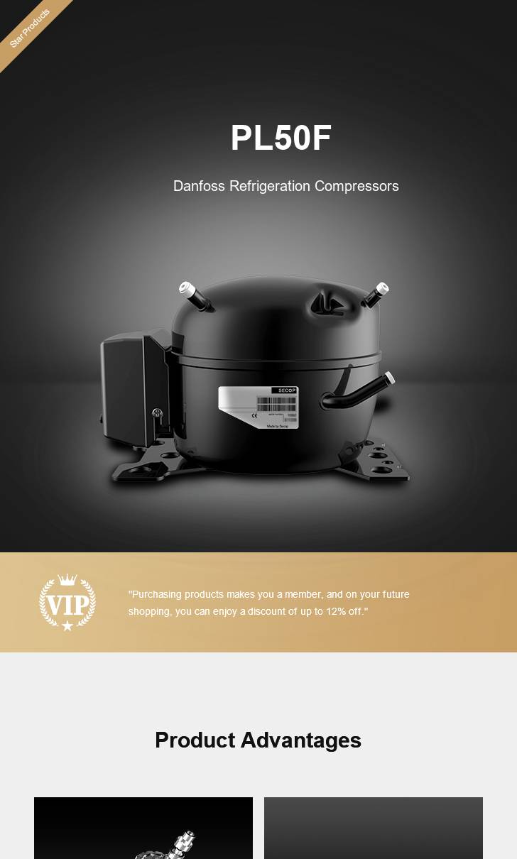 Danfoss Compressor PL50F, technical parameters pdf, structure diagram